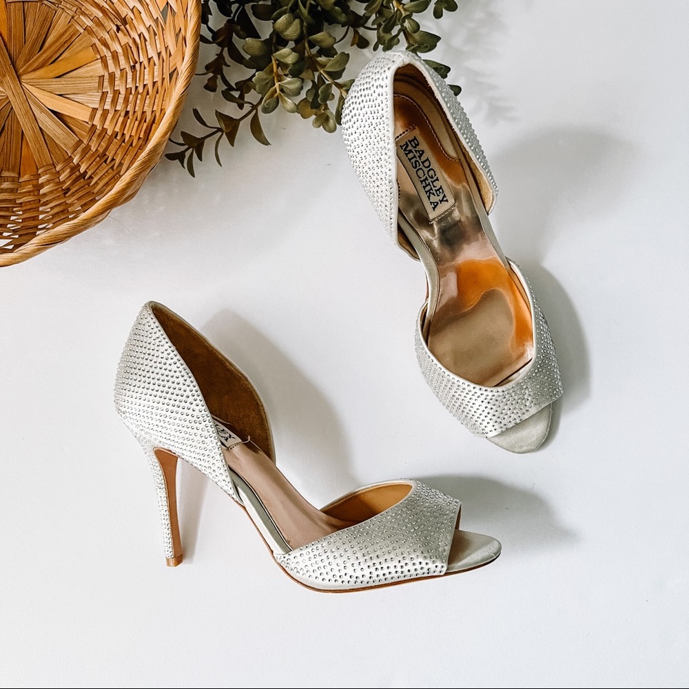 Badgley Mischka | D’Orsay Peep Toe Mitzi Pumps